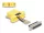 Delock D-Sub 25-tűs anya   RJ45 anya összekötő adapter sárga (DL-67119)