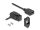 Delock Mini DisplayPort panel tartó anya - DisplayPort anya 45 -ban hajlított 30 cm kábellel 8K 30 Hz fekete