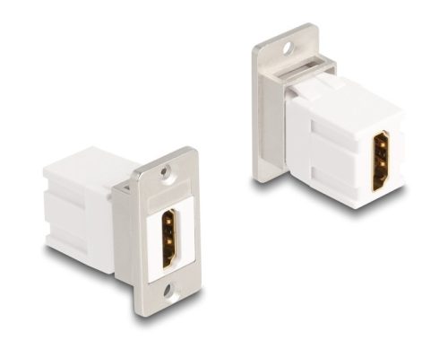 Delock Panel tartó Keystone modul HDMI anya - anya 8K 60 Hz kúpos