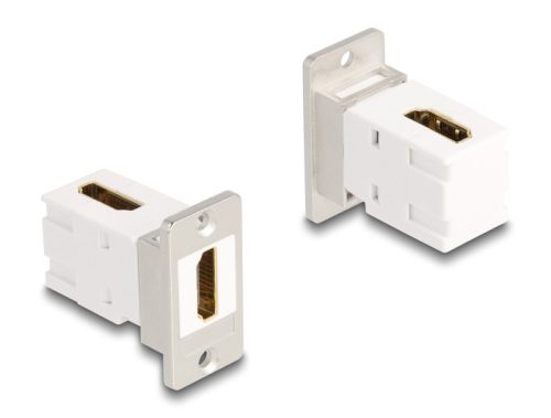 Delock Panel tartó Keystone modul HDMI anya - anya 90 -ban hajlított 8K 60 Hz kúpos