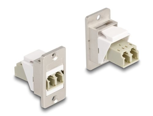 Delock Panel tartó Keystone modul optikai szál LC Duplex anya-anya kúpos