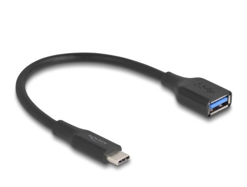 Delock USB 10 Gbps Adapter USB Type-C  apa   A-típusú anya 19 cm 60 W QC 3.0 fekete