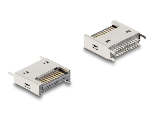 Delock 10 Gbps E-típusú A kulcs USB 20 tűs apa egyenes SMT forrasztási szereléshez