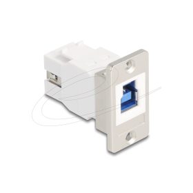   Delock Panelre szerelhető USB 5 Gbps B-típusú anya - USB A-típusú anya kúpos (DL-67337)