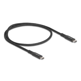   Delock USB 20 Gbps kábel USB Type-C  apa - apa PD 3.0 100 W E-Marker 0,5 m fekete fém (DL-80023)