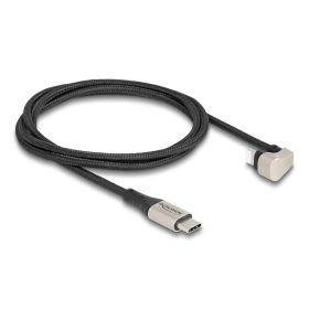   Delock Adat- és töltőkábel USB Type-C  - Lightning  iPhone  és iPad  180 -ban hajlított 1 m Mfi (DL-80025)