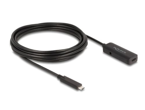 Delock Aktív USB 10 Gbps bővítő kábel USB Type-C  5 m hosszú