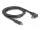 Delock USB 10 Gbps kábel USB Type-C  apa   USB Type-C  apa, ívelt bal / jobb, 1 m 4K PD 60 W E-Marker (DL-80037)
