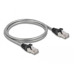   Delock RJ45, fém borítású kábel Cat.6A U/FTP, 1 méter (DL-80108)