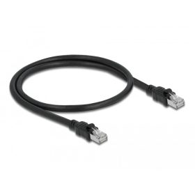   Delock Hálózati kábel RJ45 Cat.6A F/UTP belső fém köpeny 0,5 m (DL-80112)