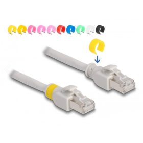   Delock Színes klipszes hálózati kábel RJ45 Cat.6A S/FTP 5 m (DL-80121)