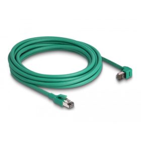   Delock RJ45 Hálózati kábel PROFINET SF/UTP 90  hajlított 3 m zöld (DL-80124)