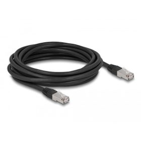   Delock RJ45 hálózati kábel Cat.6A S/FTP PE kültéri 2 m fekete (DL-80127)