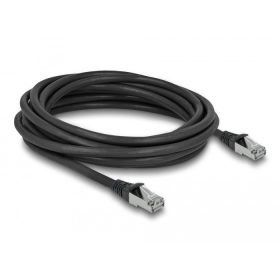   Delock RJ45 hálózati kábel Cat.6A S/FTP PUR kültéri 5 m fekete (DL-80137)