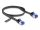 Delock RJ45 lapos patch kábel apa - apa Cat.6A flexibilis 0,5 m fekete