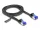 Delock RJ45 lapos patch kábel apa - apa Cat.6A flexibilis 1 m fekete (DL-80175)