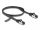 Delock RJ45 lapos patch kábel apa - apa Cat.8.1 flexibilis 0,5 m fekete