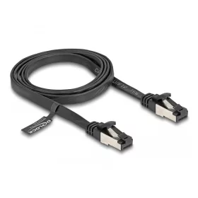   Delock RJ45 lapos patch kábel apa - apa Cat.8.1 flexibilis 1 m fekete (DL-80179)