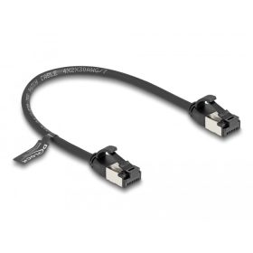   Delock RJ45 kábel apa - apa Cat.8.1 flexibilis 0,25 m fekete (DL-80181)