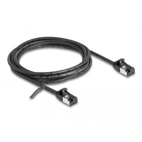   Delock RJ45 kábel apa - apa Cat.8.1 flexibilis 2 m fekete (DL-80184)