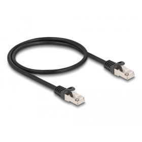   Delock RJ50 kábel apa - RJ50 apa S/FTP 0,5 m fekete (DL-80186)