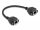 Delock RJ50 bővítő kábel anya - anya S/FTP 0,25 m fekete (DL-80197)
