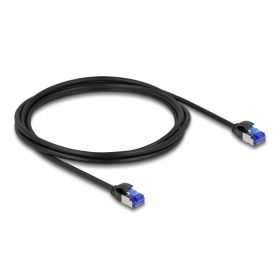   Delock RJ45 hálózati kábel Cat.6A S/FTP vékony 2 m fekete (DL-80228)