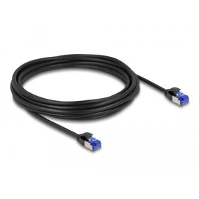   Delock RJ45 hálózati kábel Cat.6A S/FTP vékony 5 m fekete (DL-80230)