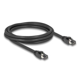   Delock RJ45 hálózati kábel Cat.8.1 S/FTP 2 m akár 40 Gbps fekete (DL-80234)