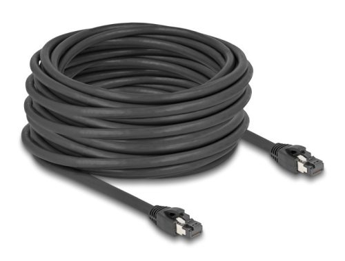 Delock RJ45 hálózati kábel Cat.8.1 S/FTP 15 m akár 40 Gbps fekete