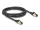 Delock RJ45 hálózati kábel Cat.6A apa - apa S/FTP fekete 2 m - Cat.7 nyers kábellel, mely alkalmas bel- és kültéri használatra (DL-80249)