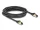 Delock RJ45 hálózati kábel Cat.6A apa - apa S/FTP fekete 5 m - Cat.7 nyers kábellel, mely alkalmas bel- és kültéri használatra (DL-80251)