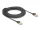 Delock RJ45 lapos hálózati kábel fonott borítással Cat.6A U/FTP apa - apa 10 m fekete (DL-80330)