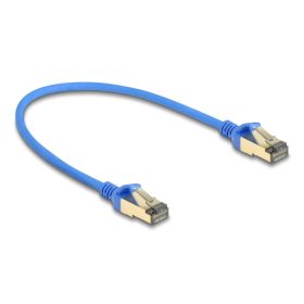   Delock RJ45 hálózati kábel Cat.8.1 F/FTP vékony 0,3 m kék (DL-80331)