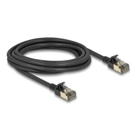  Delock RJ45 hálózati kábel Cat.8.1 F/FTP Slim Pro 3 m, fekete (DL-80341)