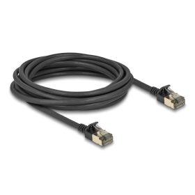   Delock RJ45 hálózati kábel Cat.8.1 F/FTP Slim Pro 5 m, fekete (DL-80342)