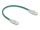 Delock RJ45 hálózati kábel Cable Cat.6A apa   apa hajlított csatlakozóval U/FTP Slim 0,3 m, zöld