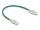 Delock RJ45 hálózati kábel Cable Cat.6A apa   apa hajlított csatlakozóval U/FTP Slim 0,3 m, zöld (DL-80363)