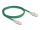 Delock RJ45 hálózati kábel Cable Cat.6A apa   apa hajlított csatlakozóval U/FTP Slim 1 m, zöld