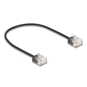   Delock RJ45 hálózati kábel Cat.6 UTP ultra vékony 0,3 m, fekete (DL-80369)
