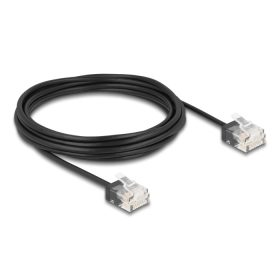   Delock RJ45 hálózati kábel Cat.6 UTP ultra vékony 5 m, fekete (DL-80374)