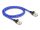 Delock RJ45 hálózati kábel fonott borítással Cat.6A U/FTP Slim, 1 m, kék (DL-80377)
