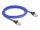 Delock RJ45 hálózati kábel fonott borítással Cat.6A U/FTP Slim, 2 m, kék
