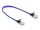 Delock RJ45 lapos hálózati kábel fonott borítással Cat.6A U/FTP 0,3 m, kék (DL-80381)