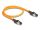 Delock RJ45 hálózati kábel USB Type-C  porttal megtalálási, önazonosítási funkcióval Cat.6A S/FTP 0,5 m narancssárga (DL-80403)