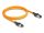 Delock RJ45 hálózati kábel USB Type-C  porttal megtalálási, önazonosítási funkcióval Cat.6A S/FTP 1 m narancssárga