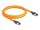 Delock RJ45 hálózati kábel USB Type-C  porttal megtalálási, önazonosítási funkcióval Cat.6A S/FTP 2 m narancssárga