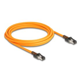   Delock RJ45 hálózati kábel USB Type-C  porttal megtalálási, önazonosítási funkcióval Cat.6A S/FTP 3 m narancssárga (DL-80410)
