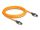 Delock RJ45 hálózati kábel USB Type-C  porttal megtalálási, önazonosítási funkcióval Cat.6A S/FTP 3 m narancssárga (DL-80410)