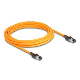   Delock RJ45 hálózati kábel USB Type-C  porttal megtalálási, önazonosítási funkcióval Cat.6A S/FTP 5 m narancssárga (DL-80413)